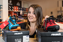 Dieses Bild zeigt die Präsentation von Schuhen