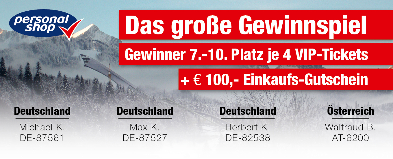 Gewinner 4 VIP-Tickets + Gutschein