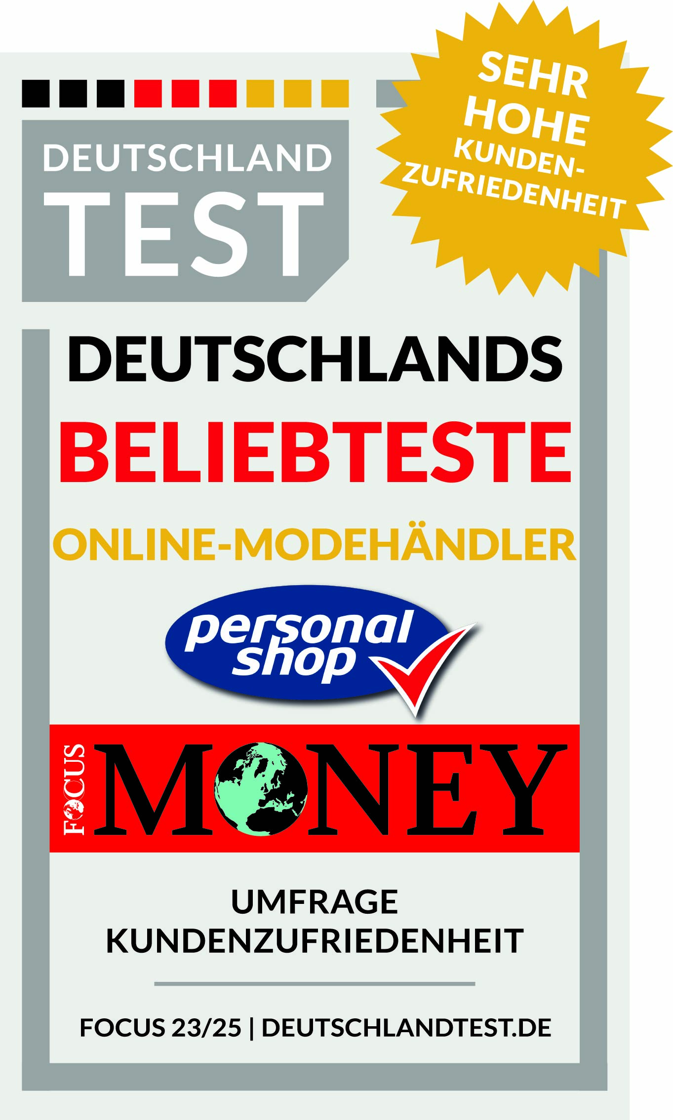 Dieses Bild zeigt das Siegel vom Deutschland Test