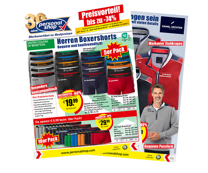 Zu dem online Katalog