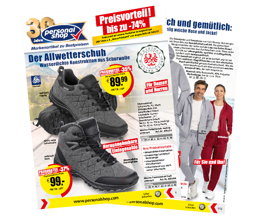 Zu dem online Katalog